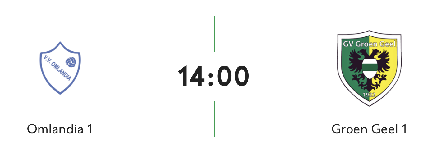 Omlandia - Groen Geel om 14:00 uur