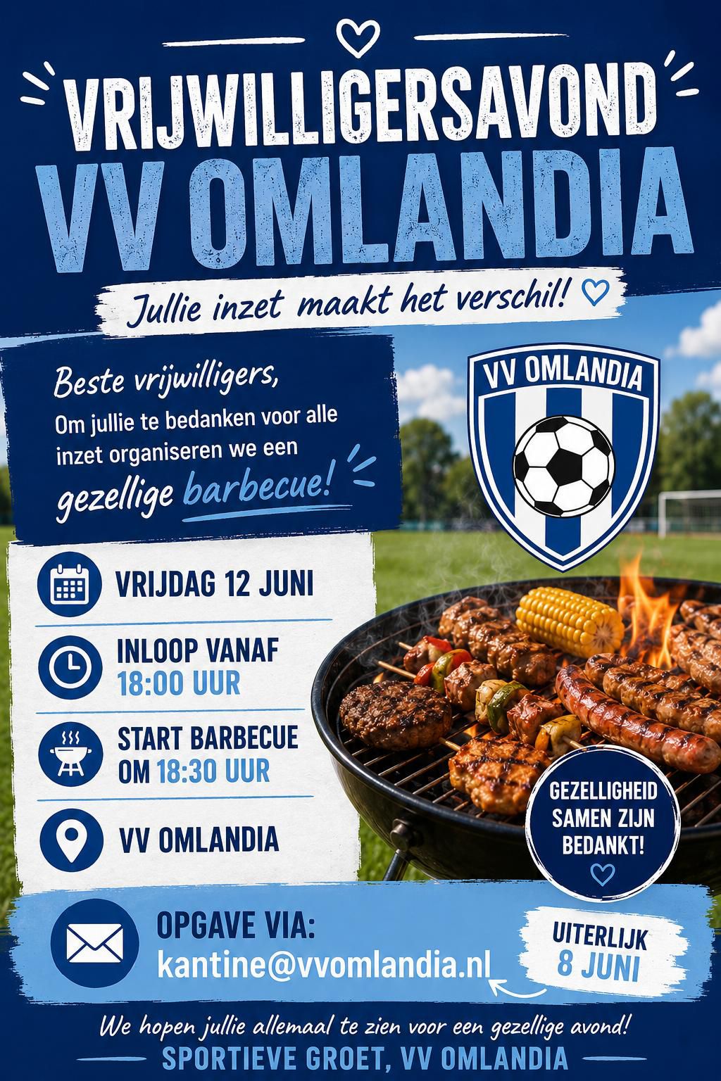 Vrijwilligersavond 12 juni 2026
